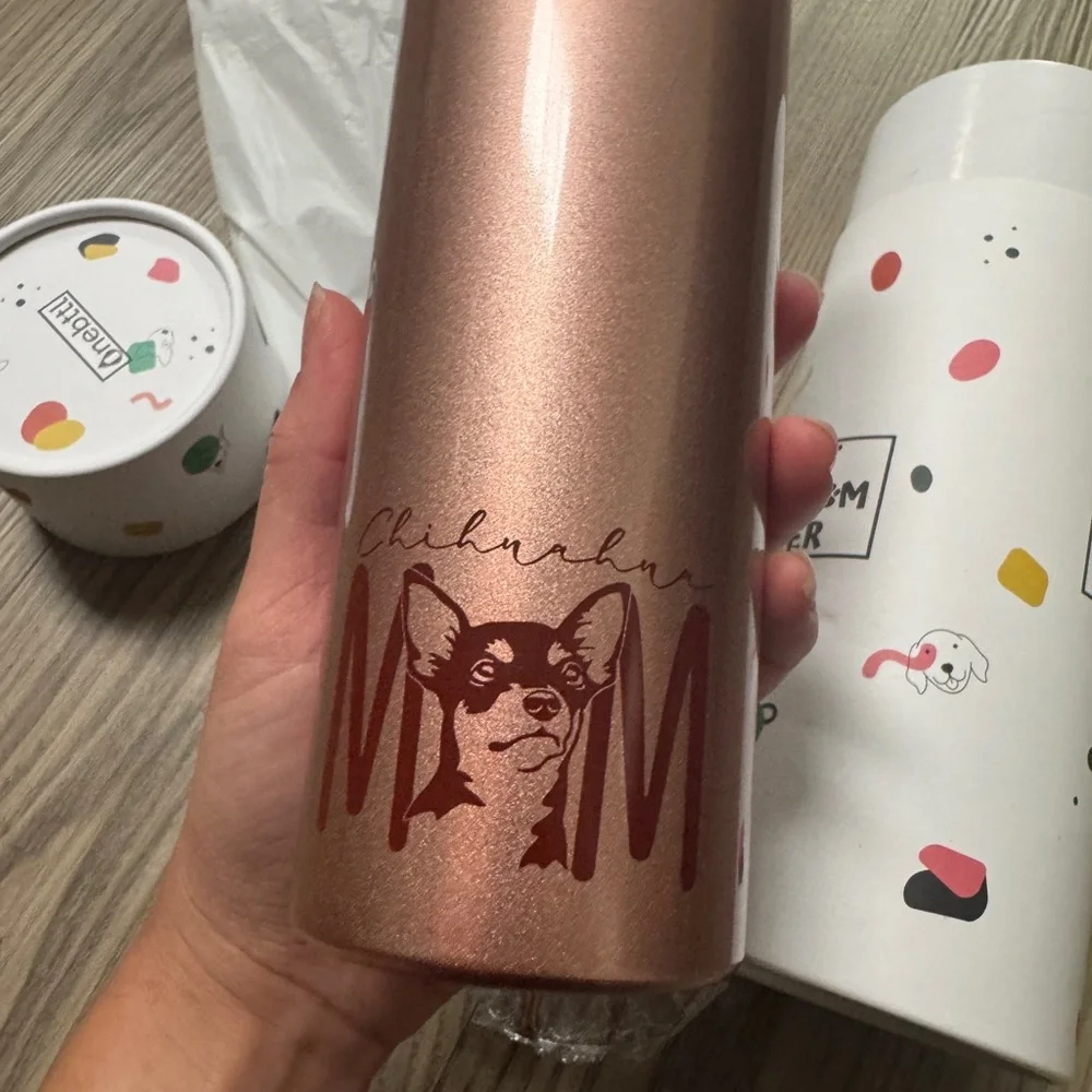 Chihuahua Mom Stainless Steel Thermos - Picture 5 of 9